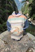 Denim and Aztec Hoodie